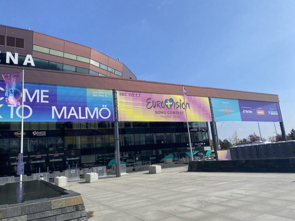 Malmö Arena w trakcie Eurovision Song Contest 2024